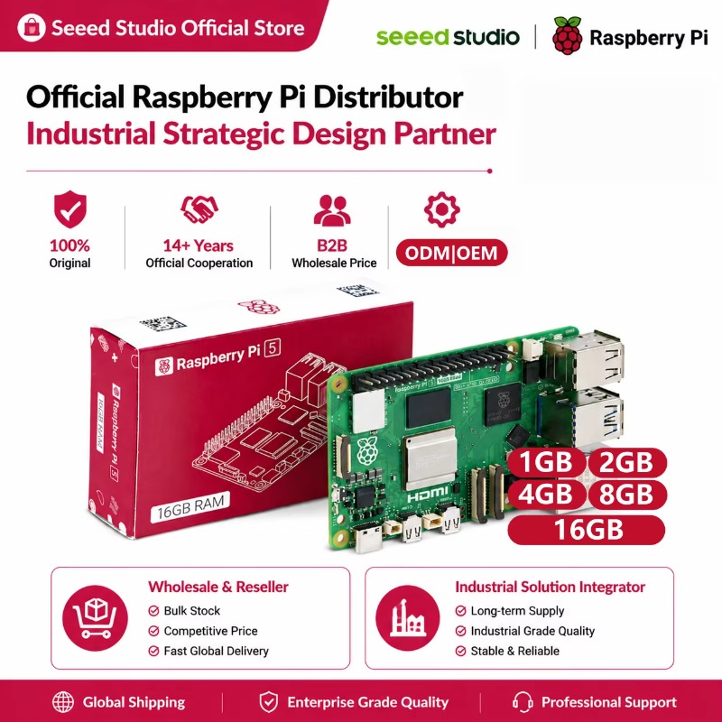 Wholesale Product Original 5 D - Raspberry Pi 5 8Gb Board recension och pris