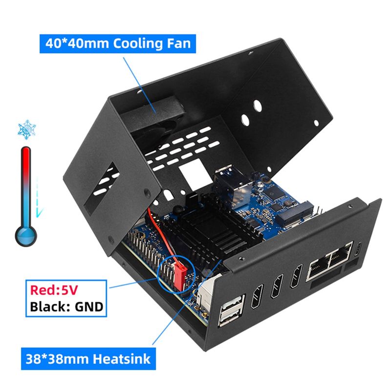 A29F-Metal Case High Quality C - Orange Pi 5 Plus 16Gb recension och pris
